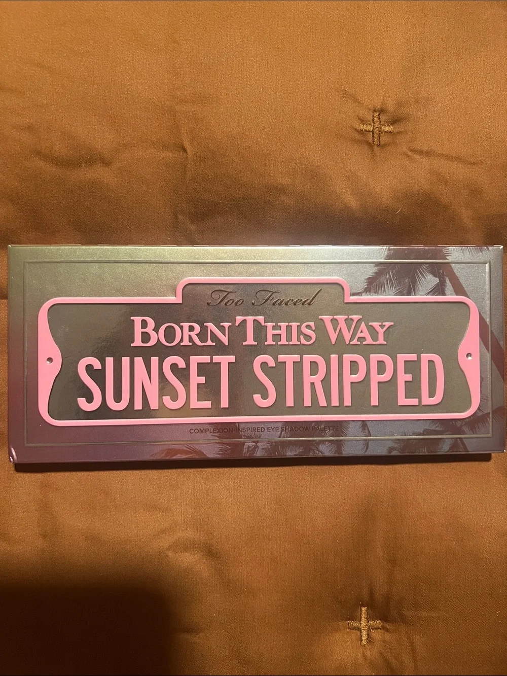 Too Faced Sunset Stripped Eyeshadow Palette — Pink & Rose Gold Accents
